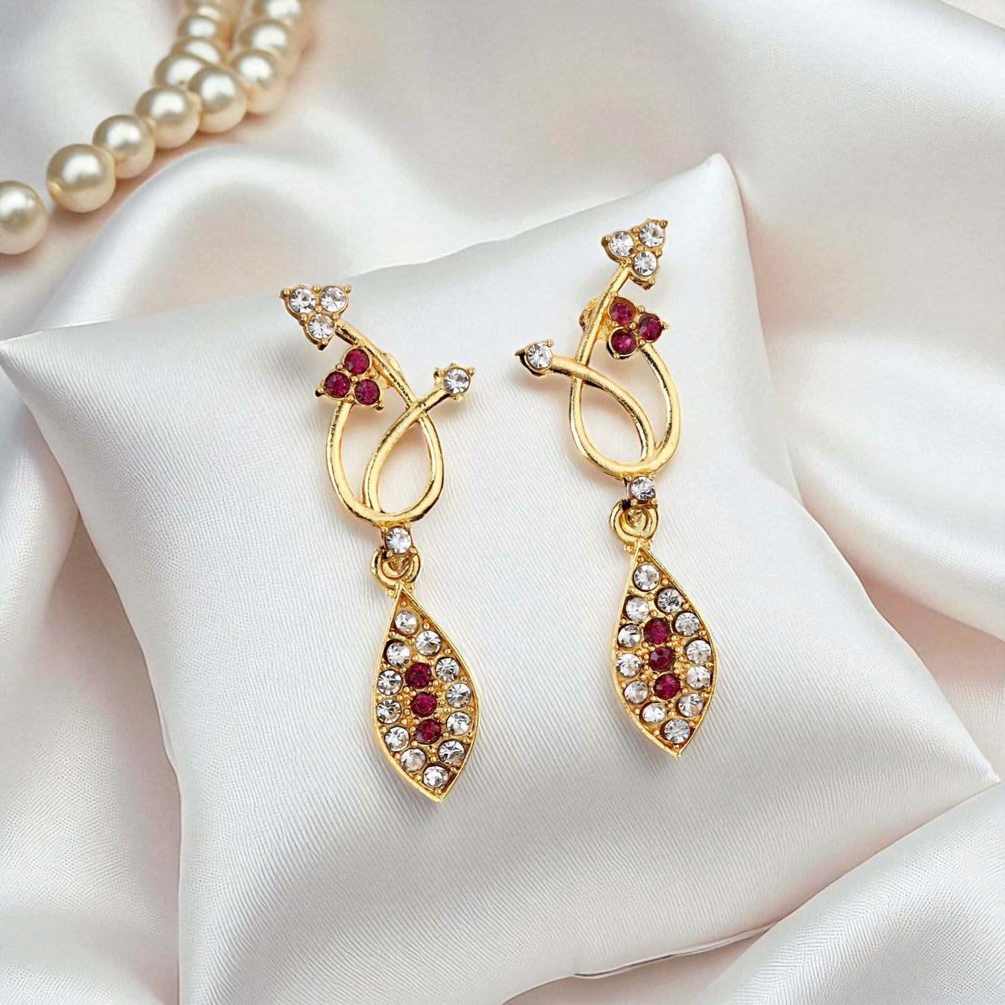 Rustic Gold & Emerald Pink Choker Set