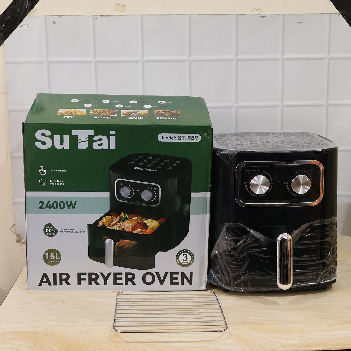 Sutai Air Fryer Oven 15 Litre 2400W Large Capacity Oil Free for Family (1 Pc) view 9