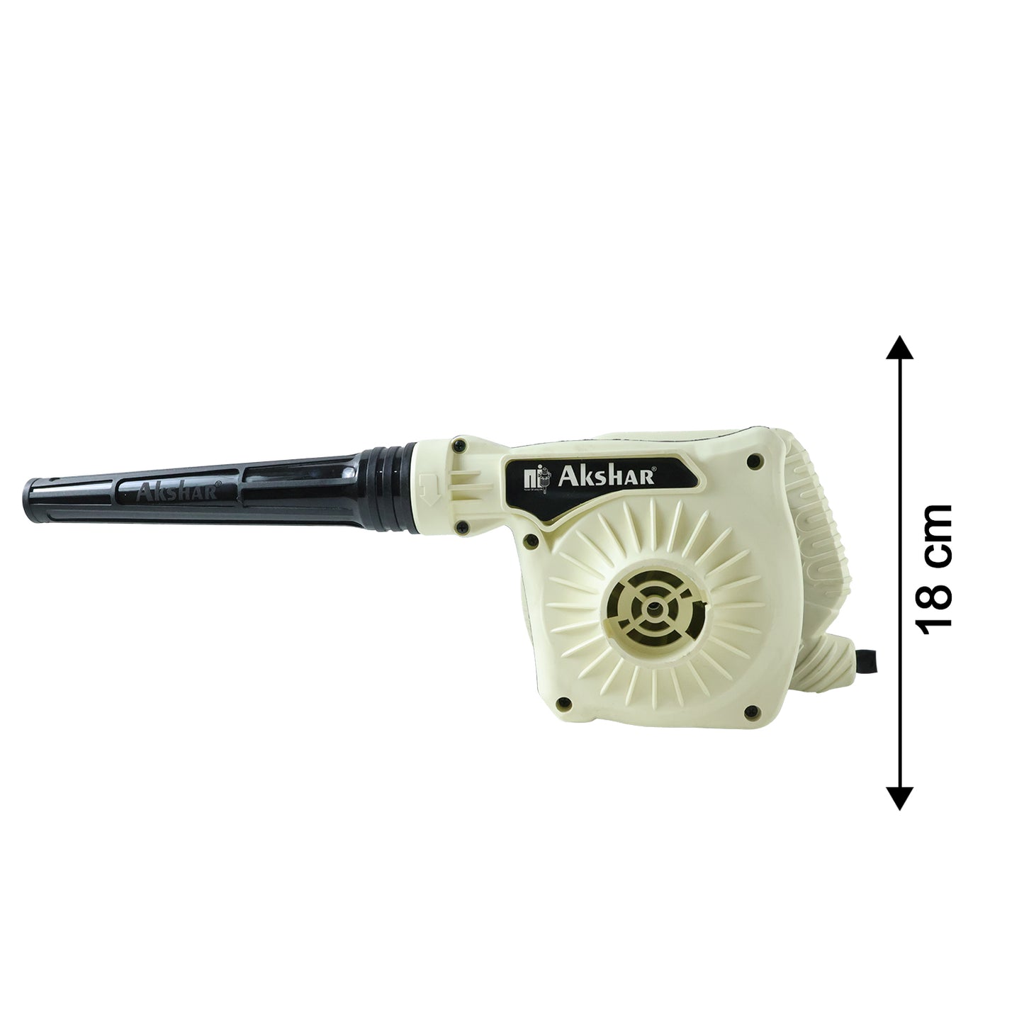 Electric air blower size comparison