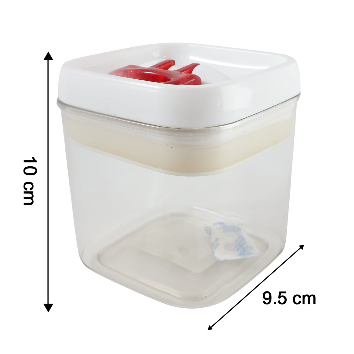 Airtight Storage Container with Red Lid (1 Pc)
