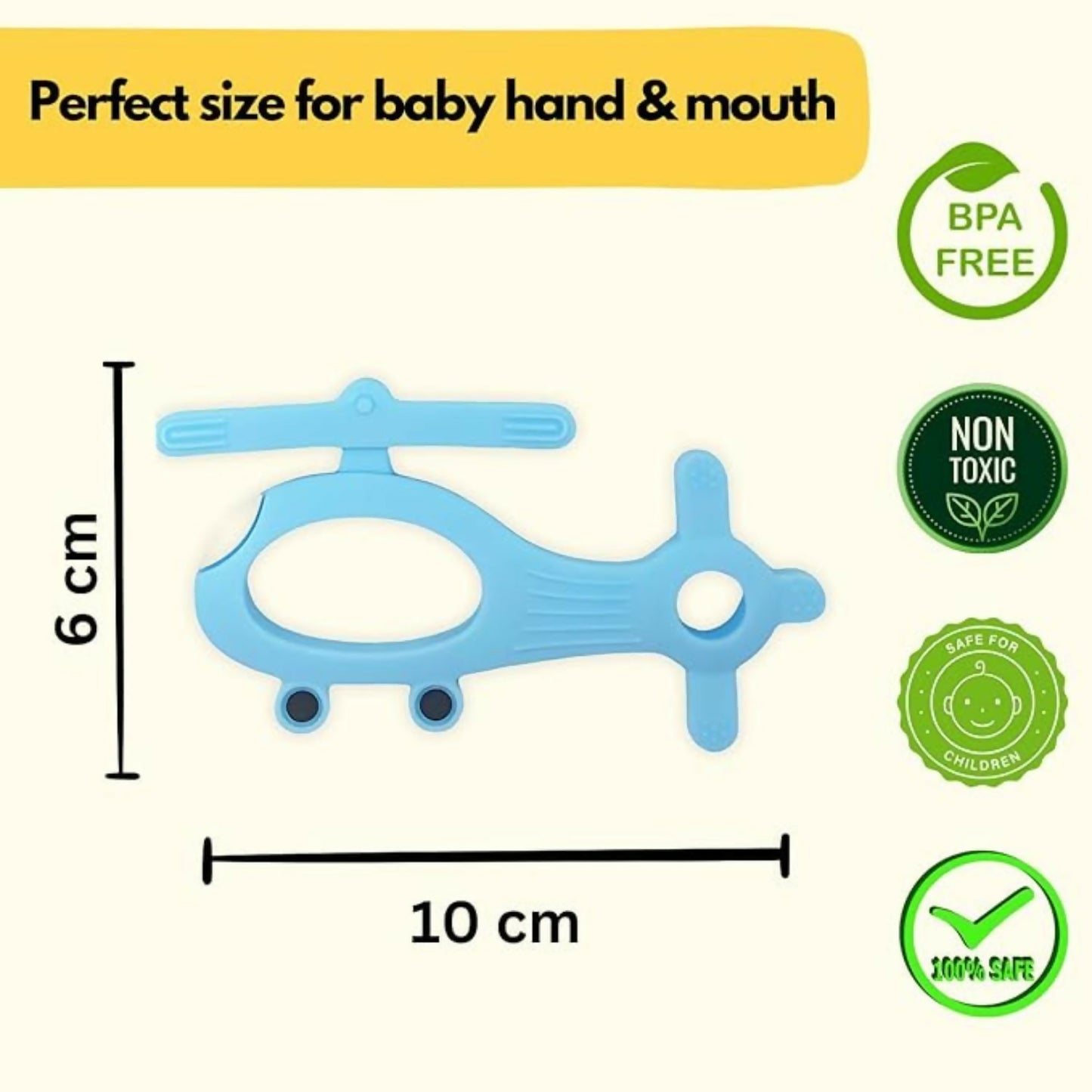Helicopter shape silicone baby Teether