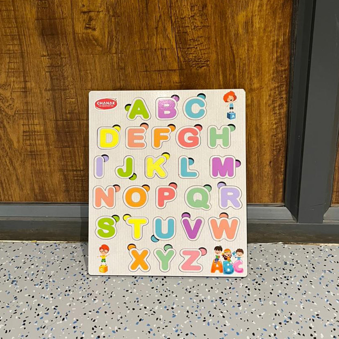 Aditi Wooden Alphabet Puzzle Board – Colorful A–Z Learning Toy for Kids