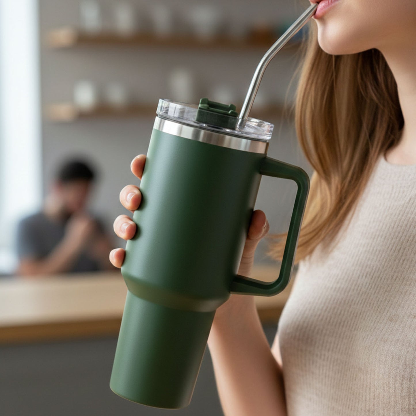 Extra Large Insulated Travel Mug, Tumbler (1200ML - 1 Pc / Mix Color)