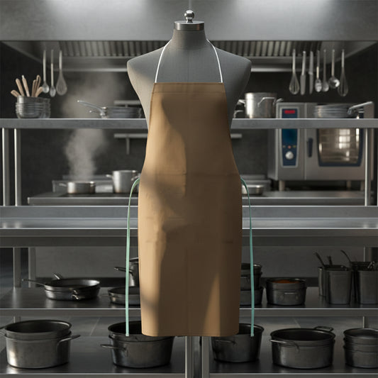 Premium full-cover chef apron on white background