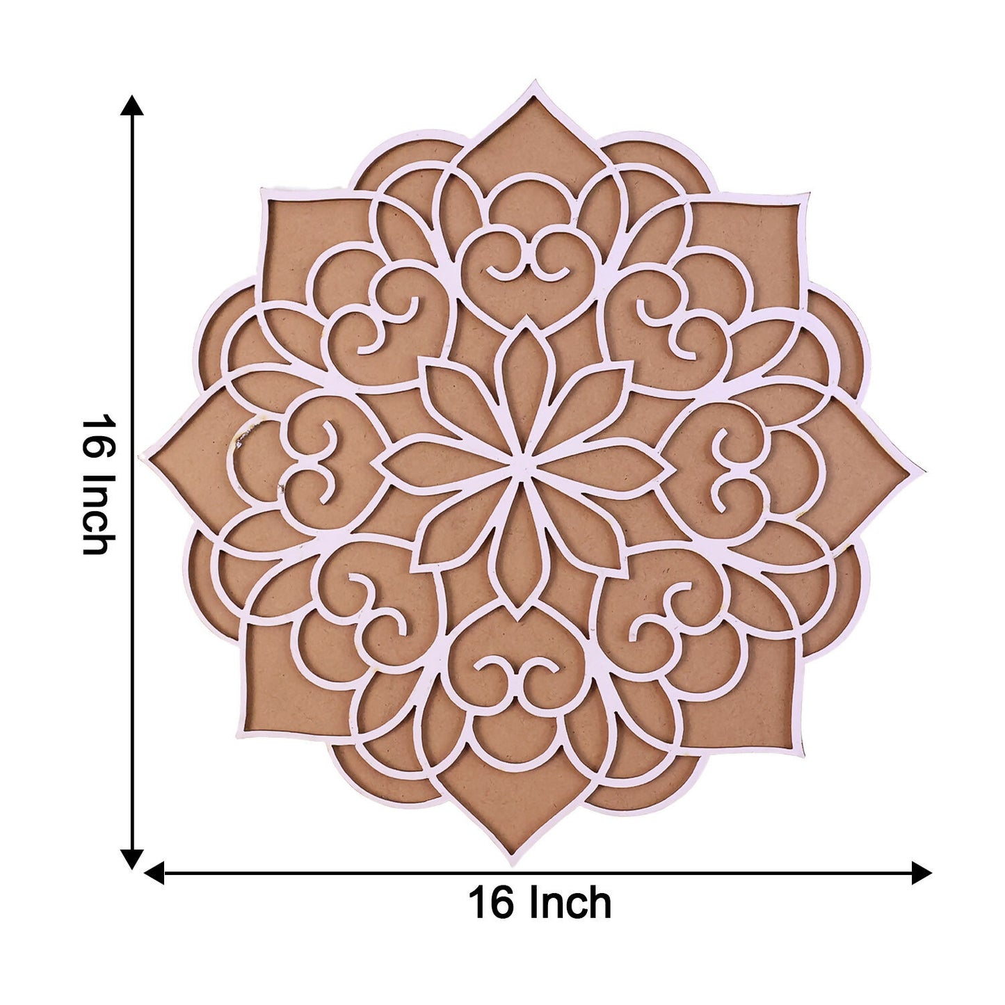 Rangoli Stencil | 16 Inch | Mandala Design for Diwali and Festivals
