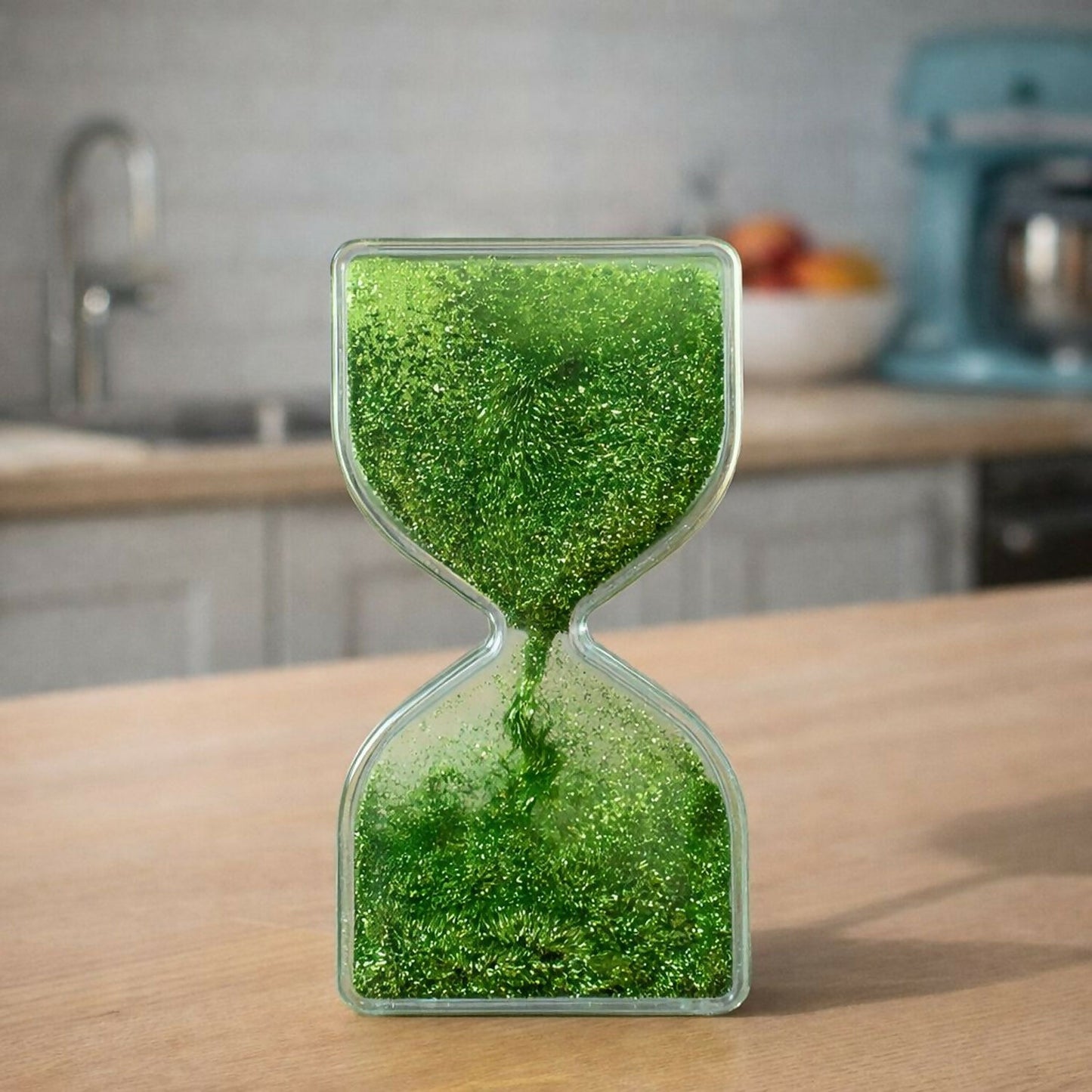 Green Liquid Sand Timer Hourglass Stress Relief Sensory Toy for Kids