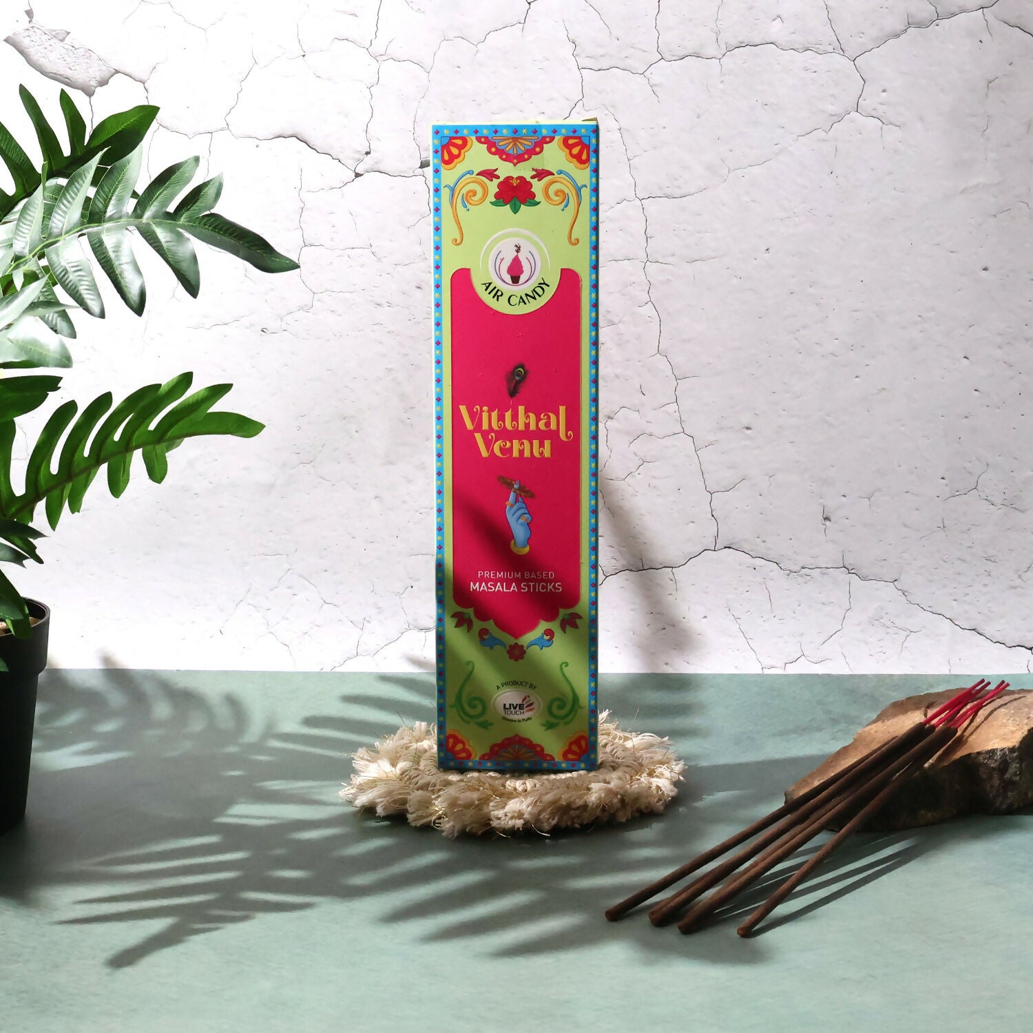 Air Candy Vitthal Venu Premium Masala Incense Sticks – Divine Fragrance for Prayer, Meditation & Peaceful Ambience (Pack of 10 Sticks)