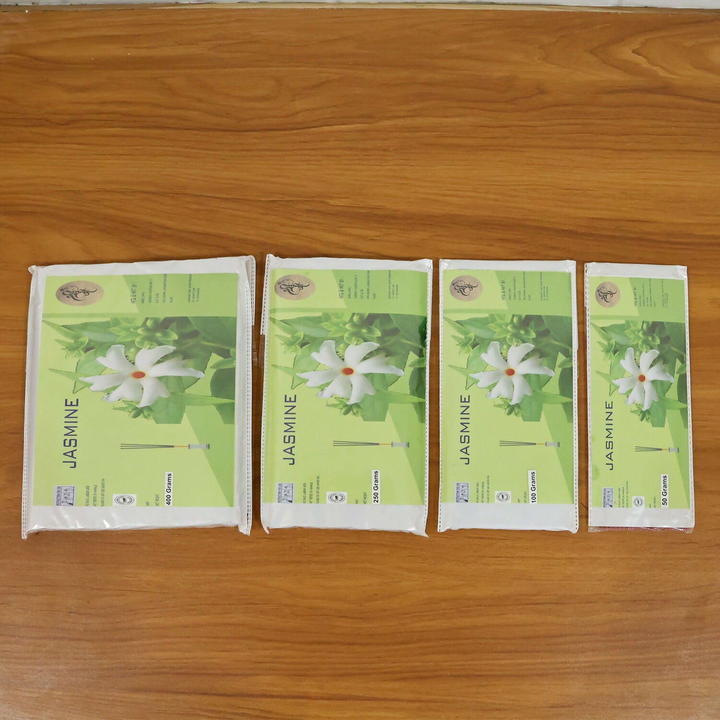 Jasmine Incense Sticks Charcoal-Free Fragrance Agarbatti for Home Temple Pooja Meditation Prayer Aromatic Dhoop Sticks Pack