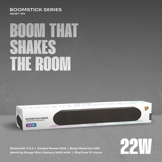 Boomstick Series 22W Wireless Soundbar Speaker (1 Pc)