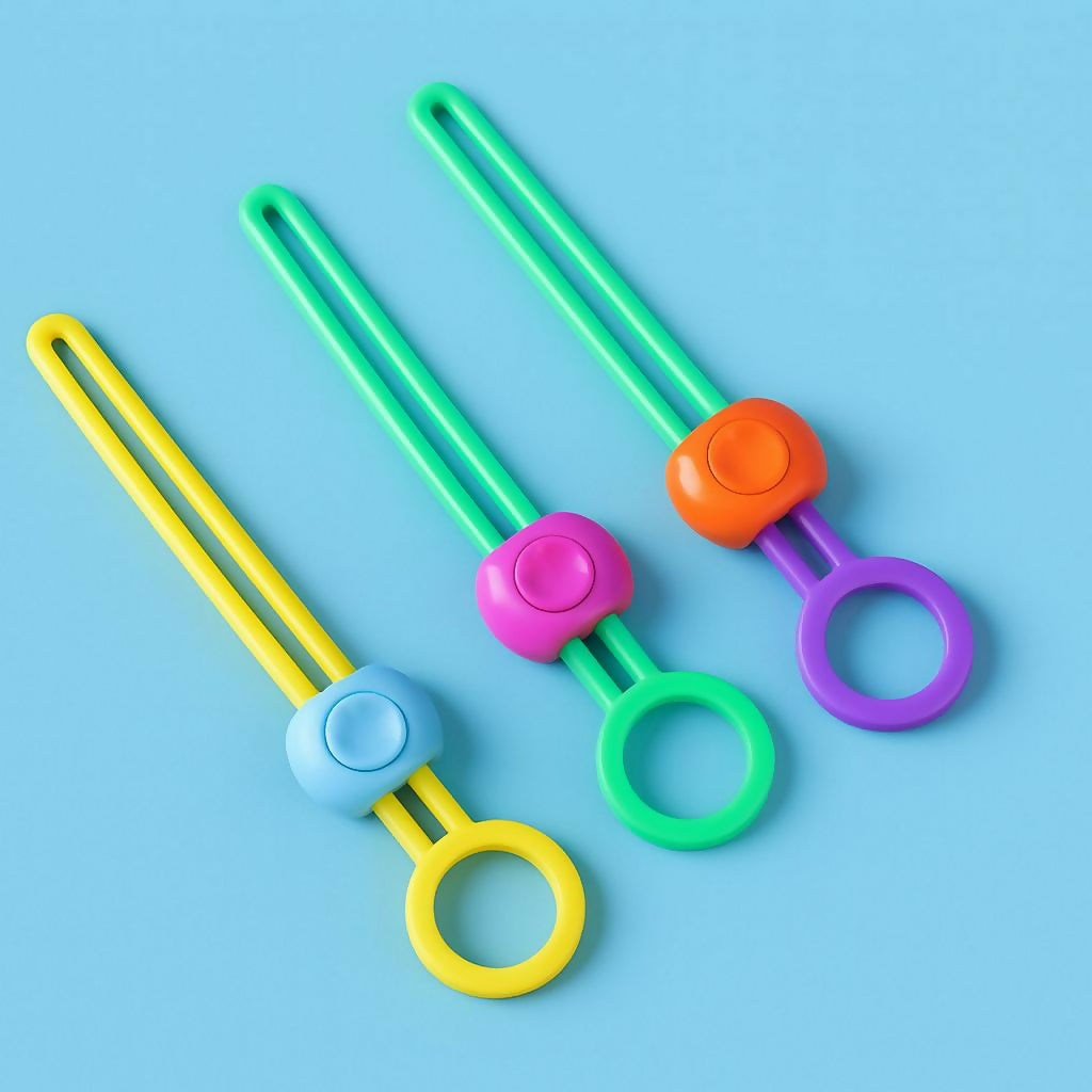 Reusable Silicone Food Bag Sealing Clips with Lock for Kitchen Storage ( 3 PC)