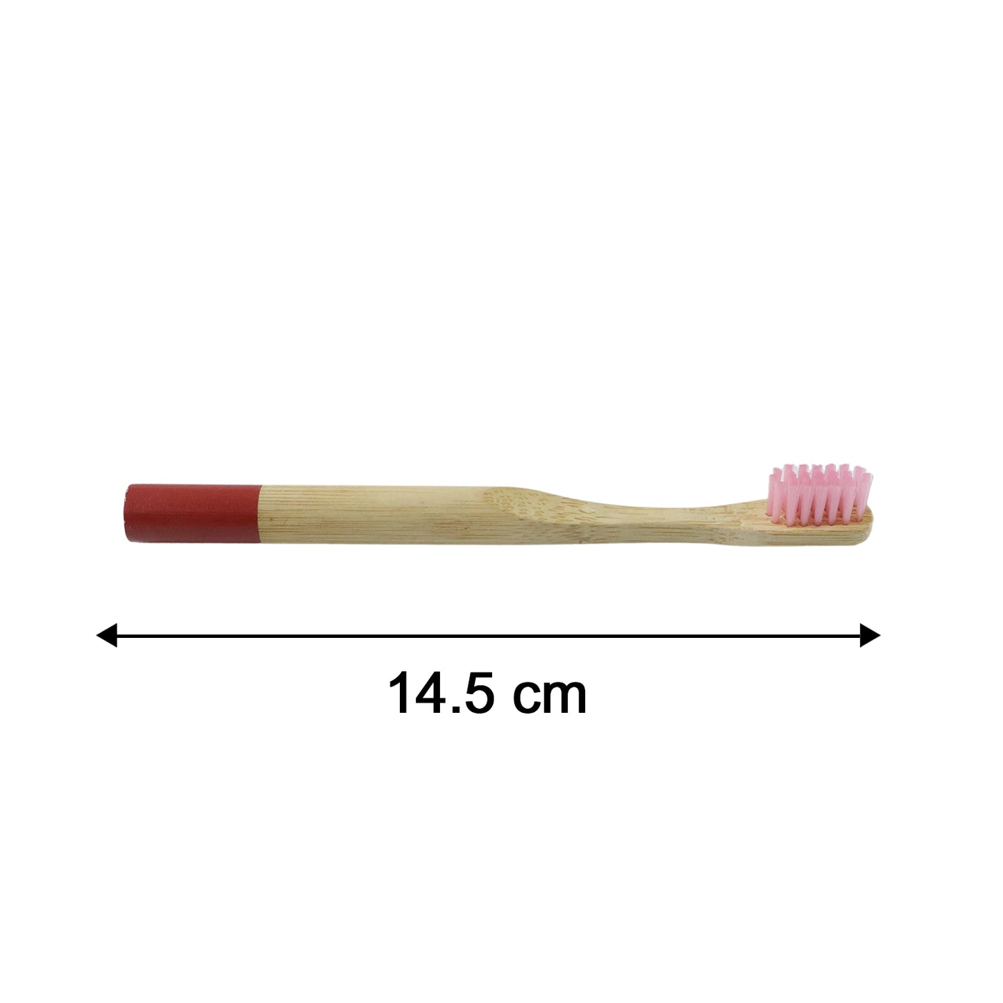 Size comparison of bamboo toothbrush