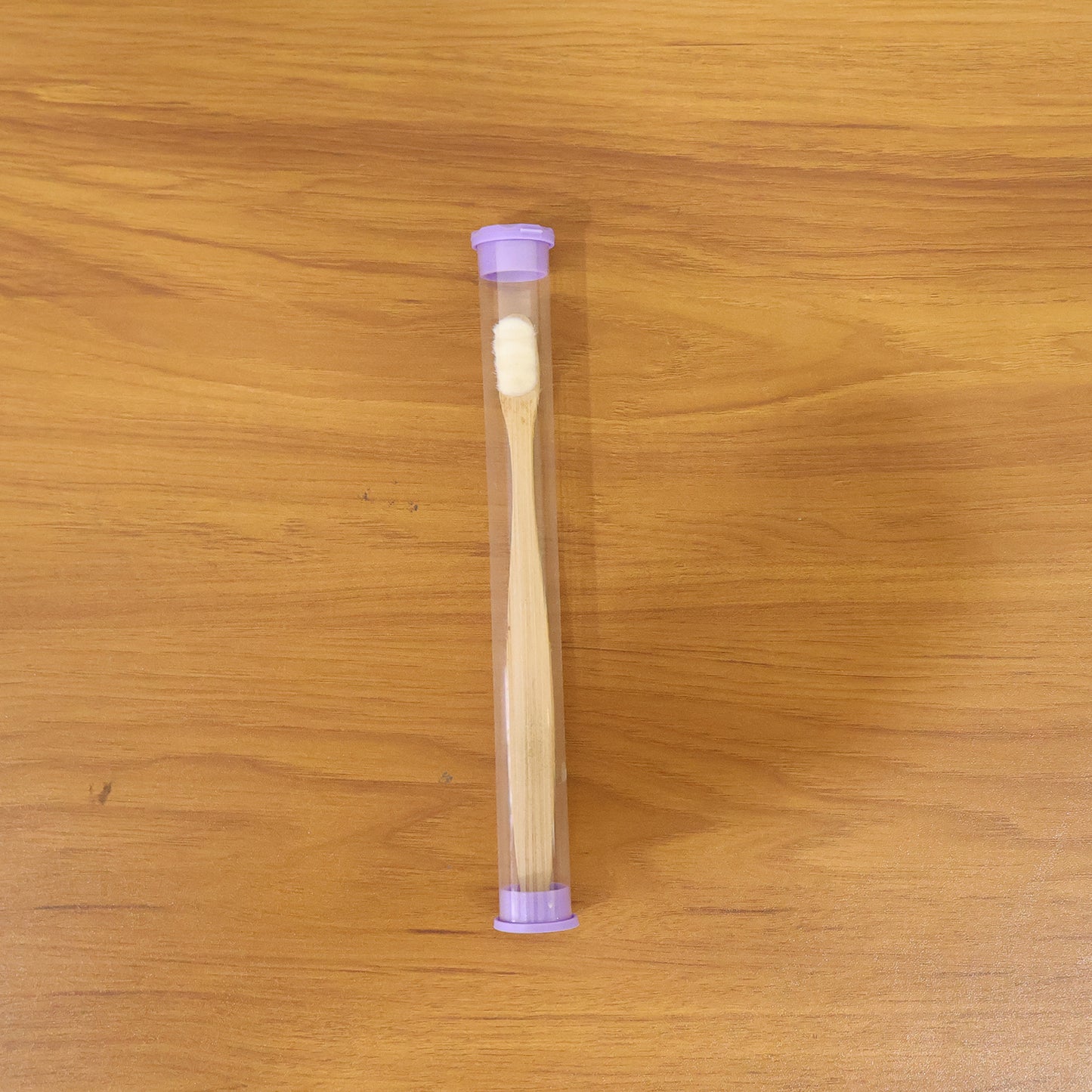 Natural Wooden Handle Tooth Cleaning Brush With Case (1 Pc)