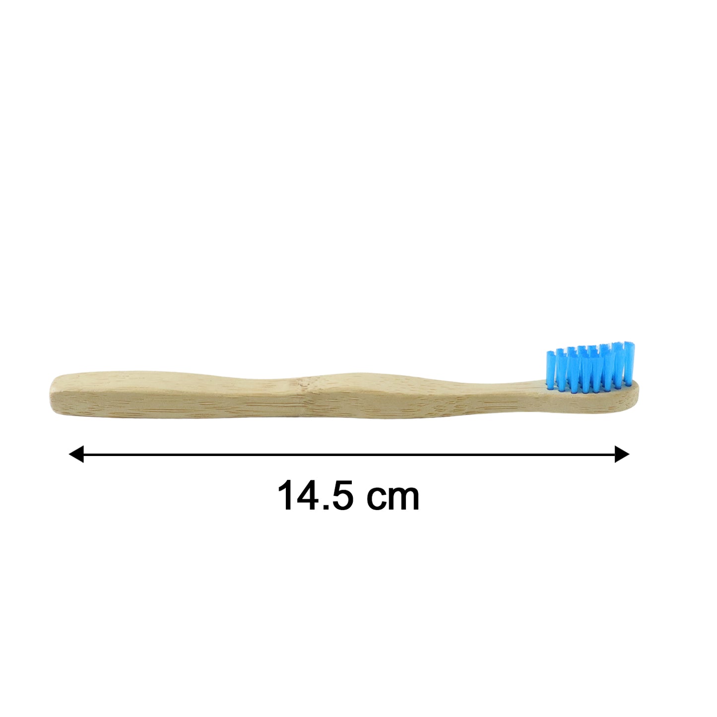 Size comparison of wooden toothbrush