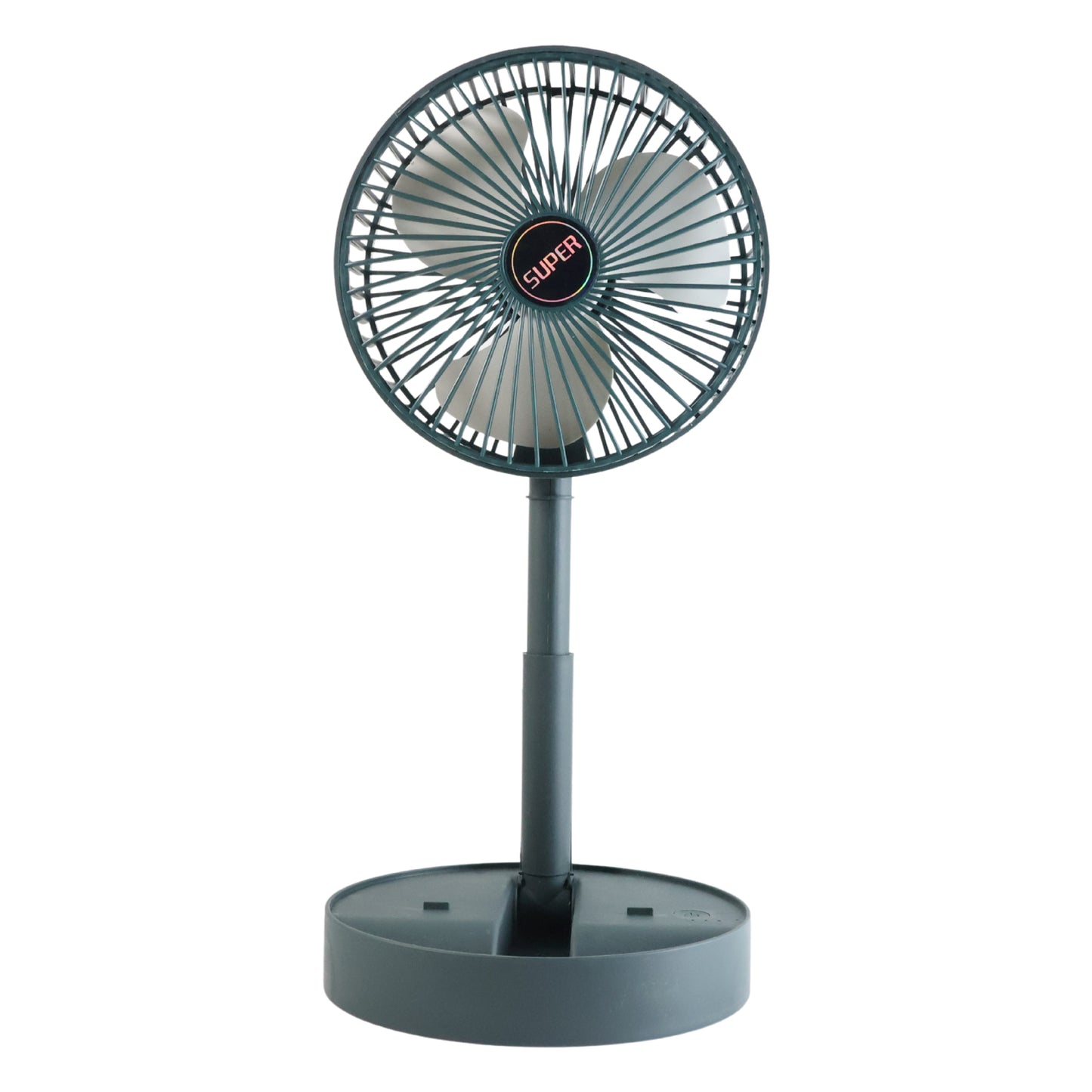 USB desk fan with phone holder