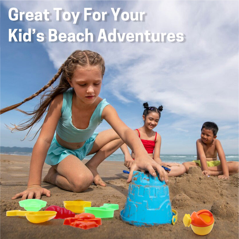 Aditi Kids Beach Sand Toy Set Bucket, Shovels and Moulds | Safe ABS Plastic Play Set