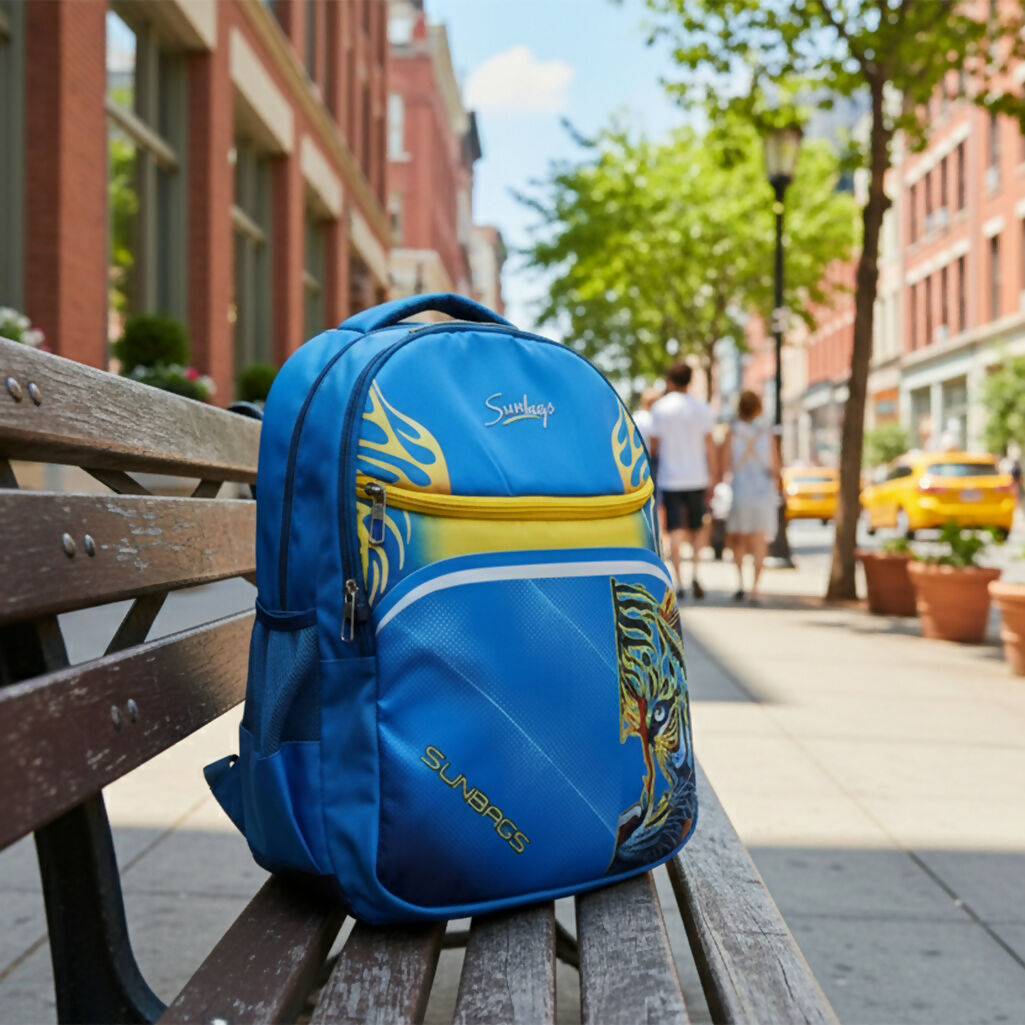 Sunbags College Backpack – Multicolor Tiger Print