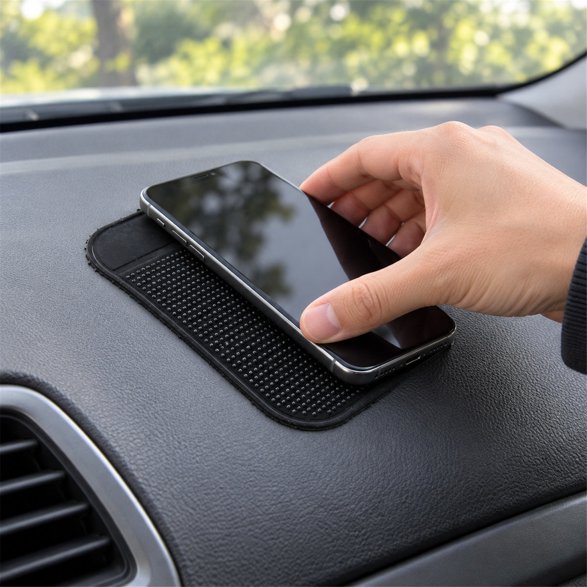 Non-Slip Silicone Dashboard Mat - Large Size Grip (1 Pc Mix Color)