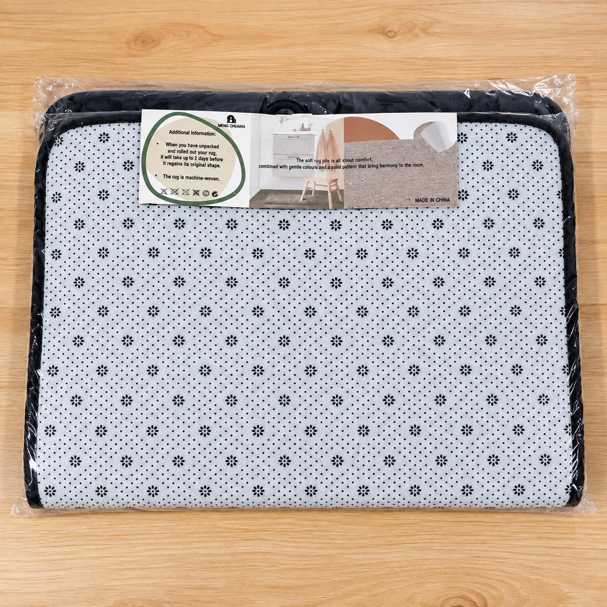 Bathroom Mat Set with Toilet Contour Rug and Lid Cover, Anti Slip (3 Pc Set)