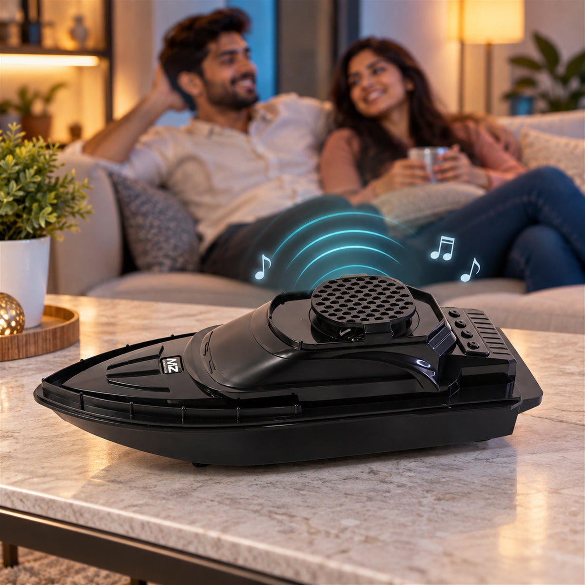 BIS Certified Boat Shape Wireless Bluetooth Speaker with USB and TF Card Playback