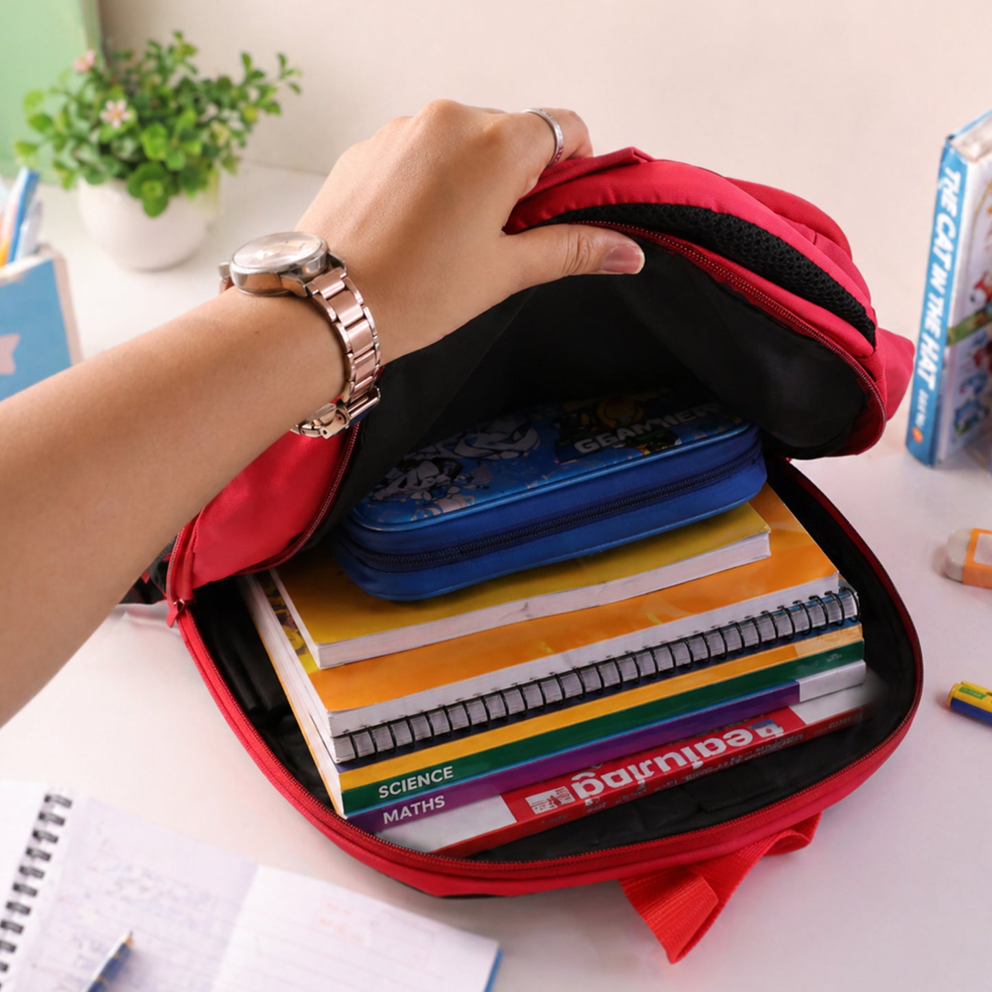 stylish car print backpack