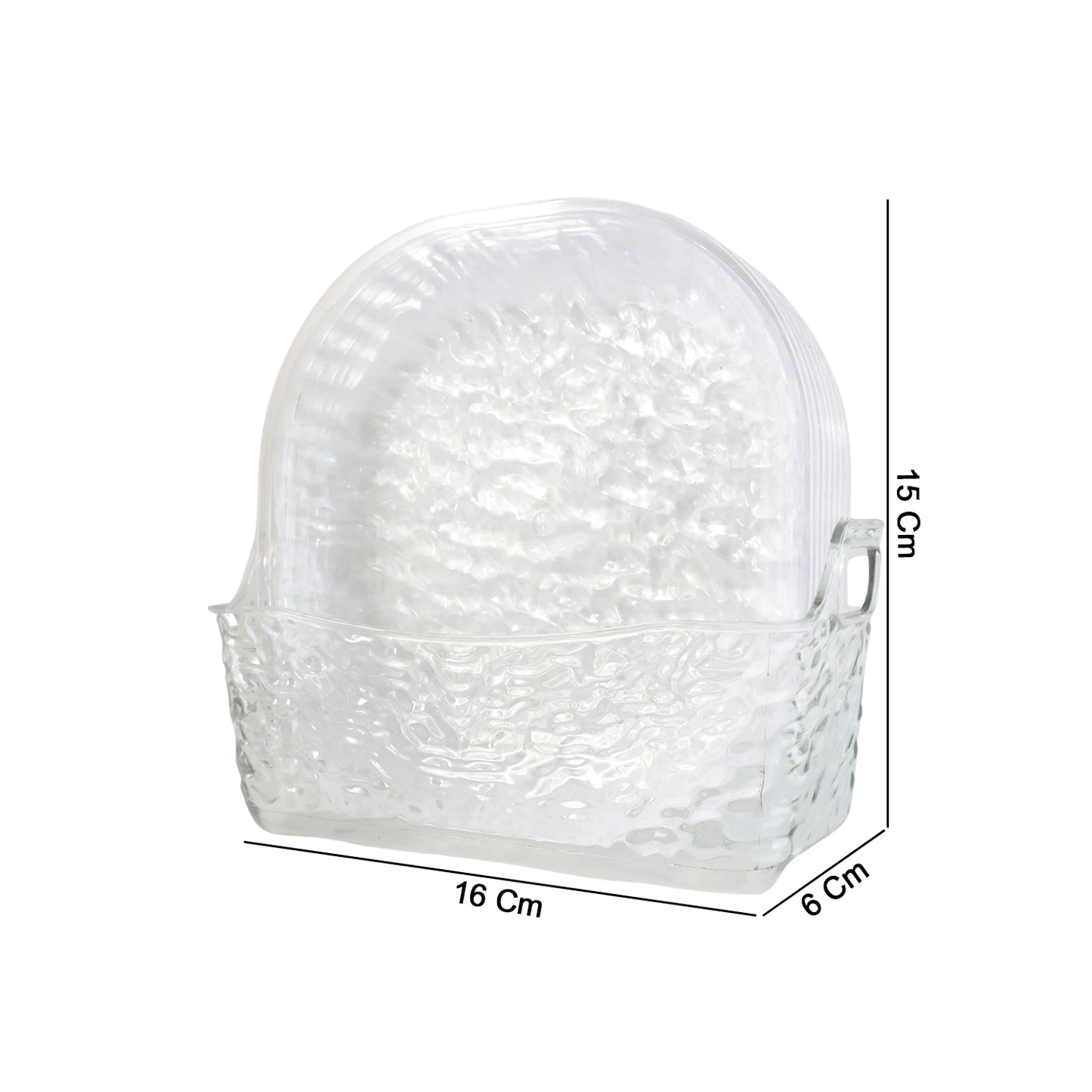 9-in-1 Crystal Glass Snack Serving Plates Set