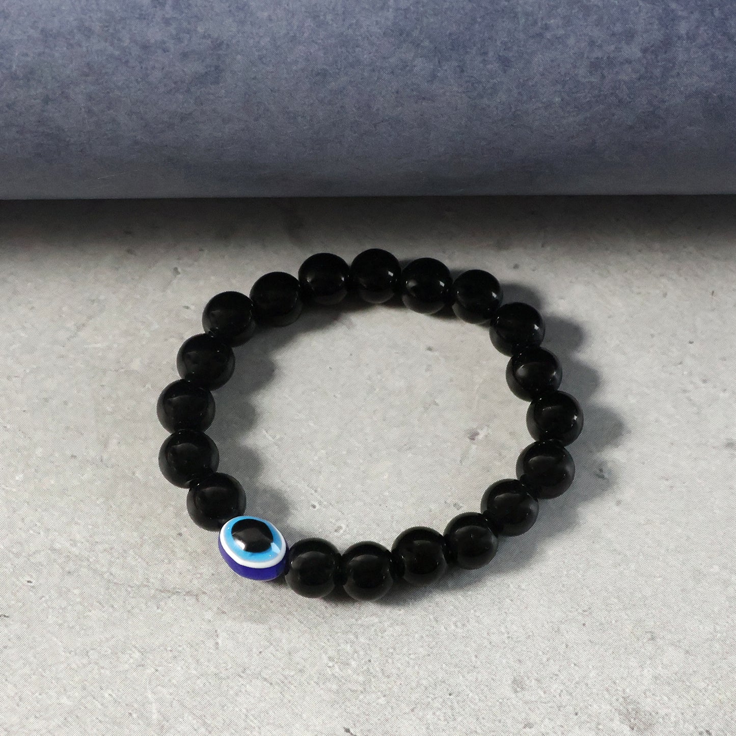 Elegant Dual-Tone Crystal Beaded Stretch Bracelet (1 Pc)