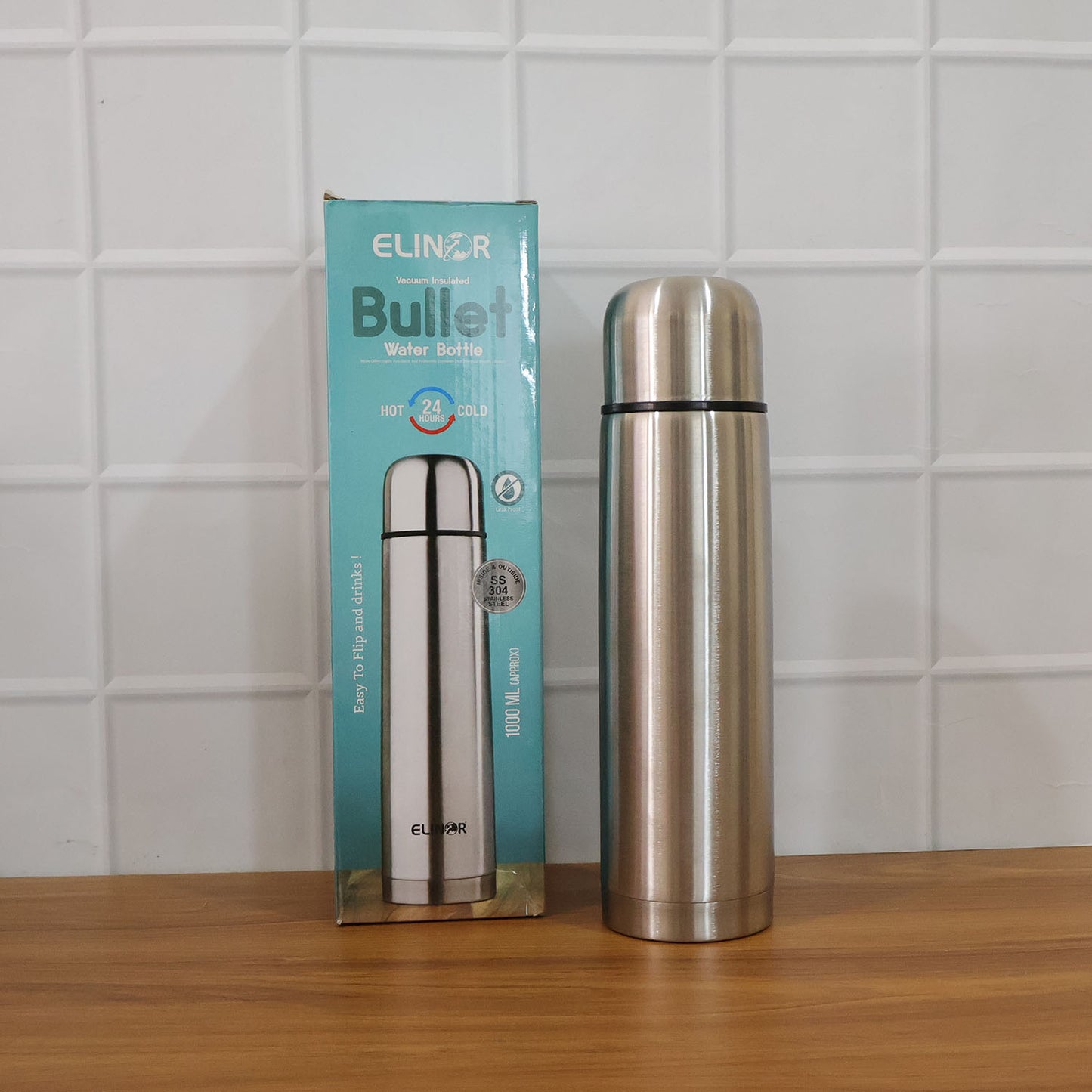Bullet Style Stainless Steel Vacuum Insulated Water Bottle 1000ML