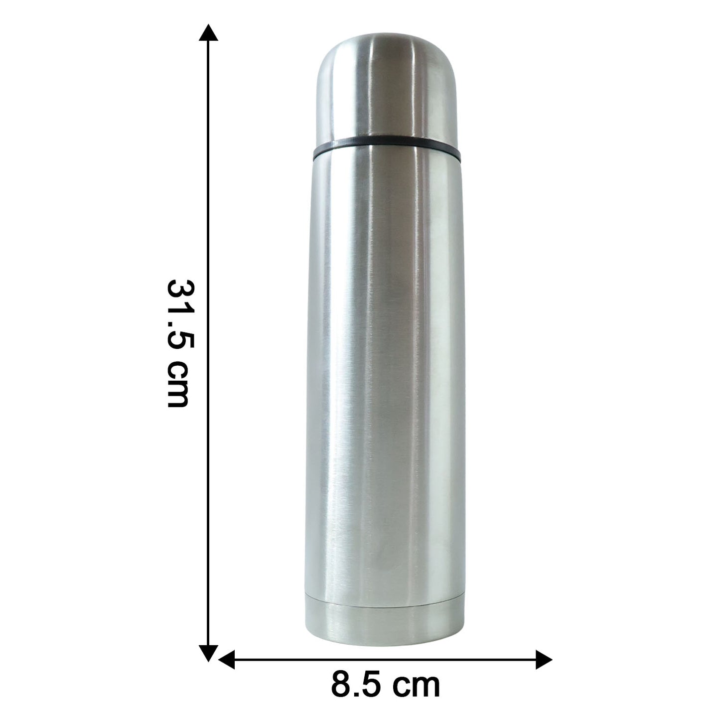 Size chart of stainless steel water bottle
