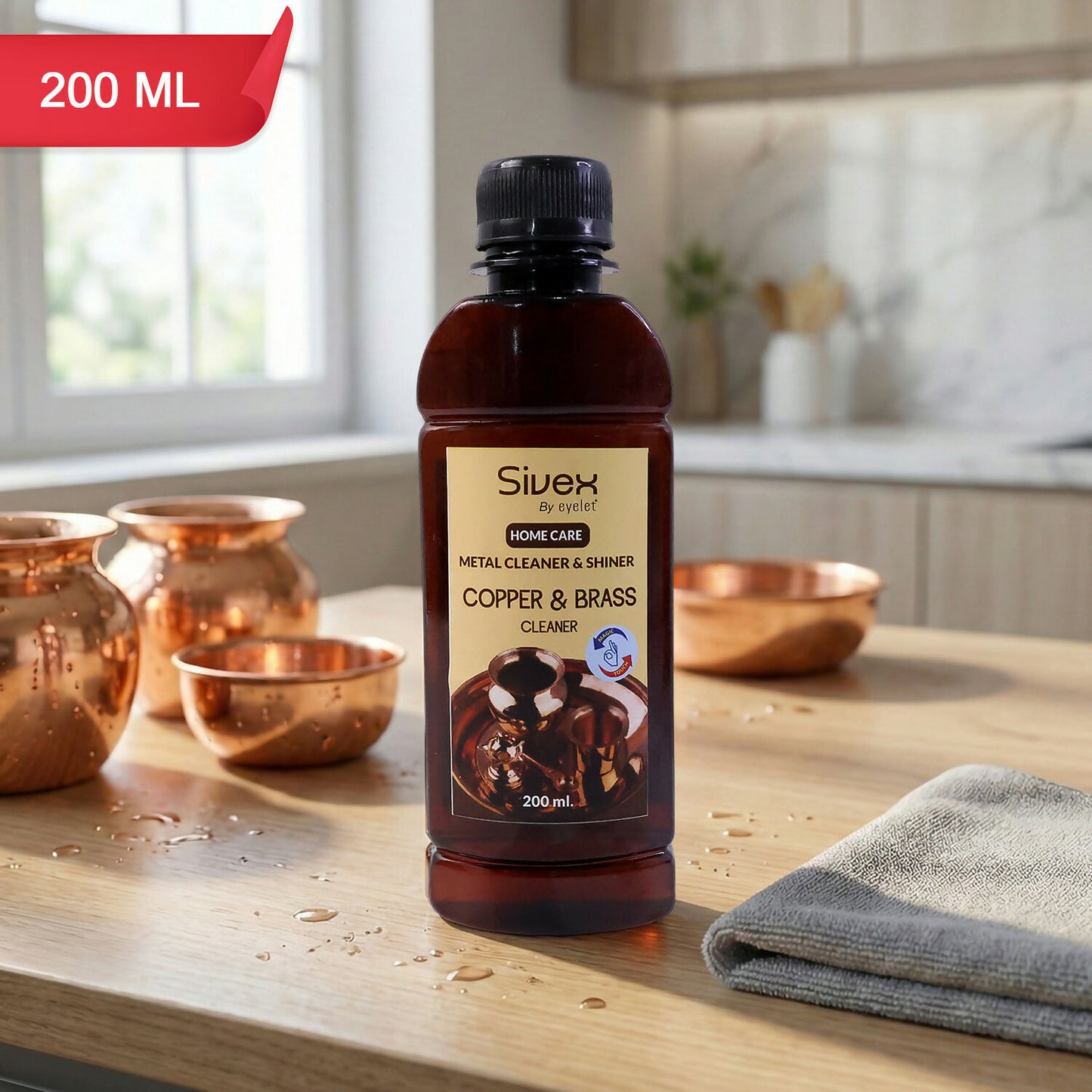 Eyelet Copper & Brass Cleaner Home Care Metal Cleaner & Shiner (200ML)