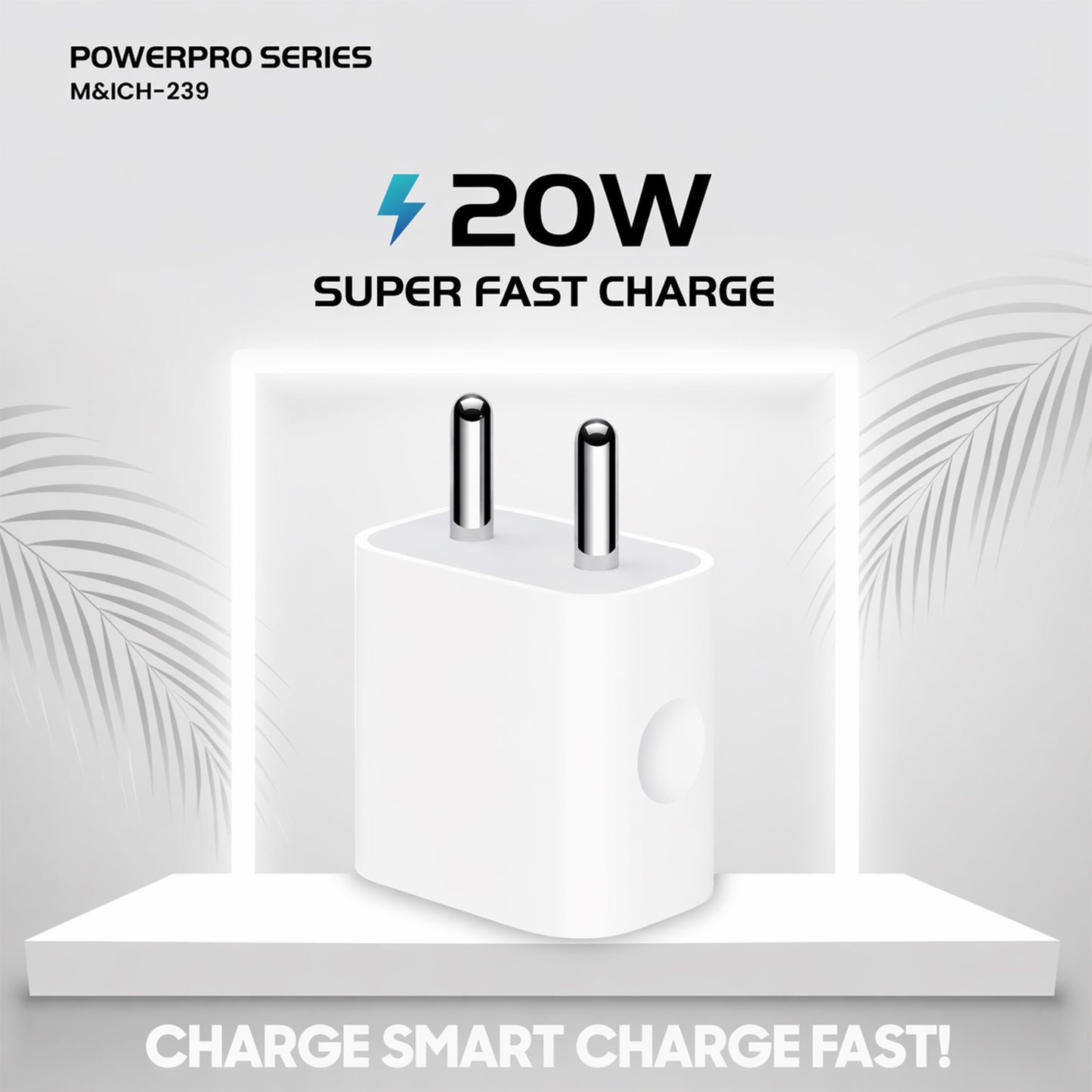 PowerPro 20W Fast Charger closeup view
