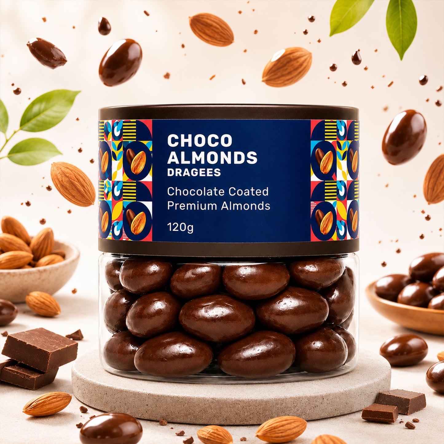 Oracle Choco Almond Dragees presented beautifully, ideal for gifting
