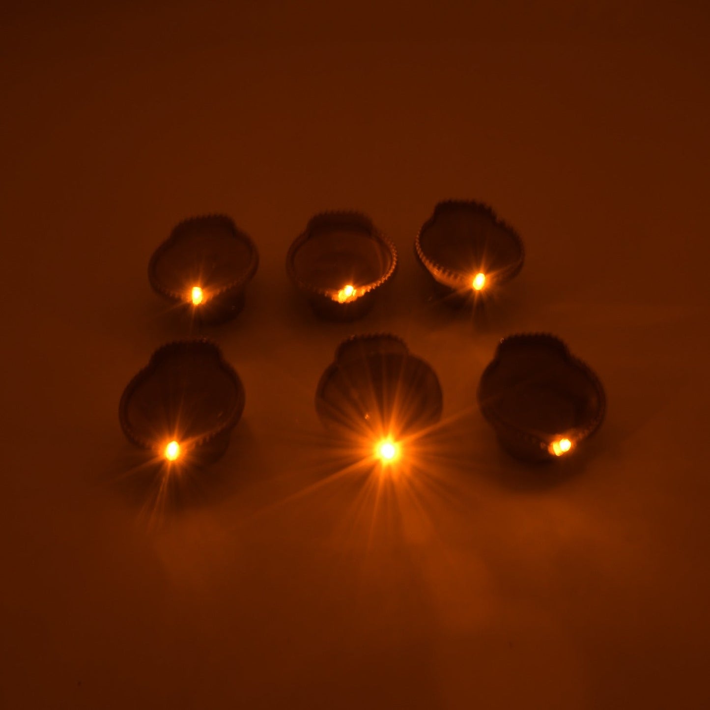 Water Sensor Diyas for Diwali Decoration | Diyas for Home Decoration| Diwali Decoration Items for Home Decor Diyas | Diwali LED Diyas Candle with Water Sensing Technology E-Diya, Diwali (6Pc Set)