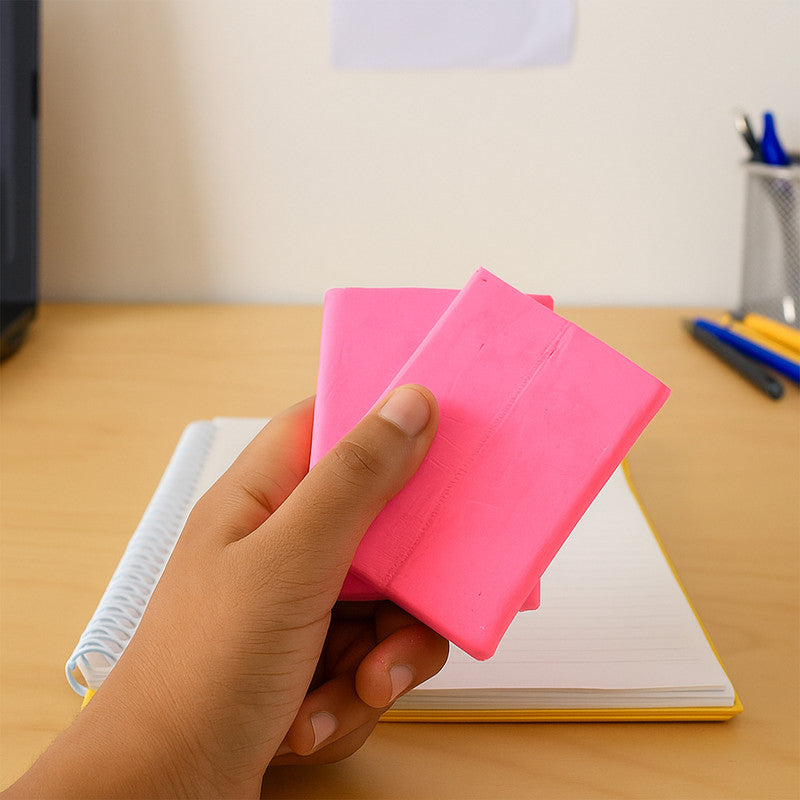 Camlin Modelling Clay – 150 gm Pink Color Soft and Reusable Clay for Creative Crafting