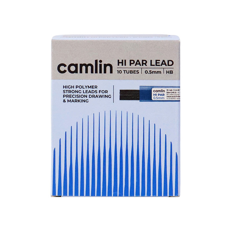 Camlin Hi-Par Leads 0.5 mm HB – High Polymer Mechanical Pencil Leads (10 Tubes Pack)