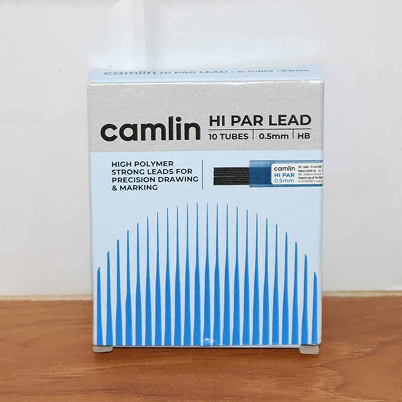 Camlin Hi-Par Leads 0.5 mm HB – High Polymer Mechanical Pencil Leads (10 Tubes Pack)