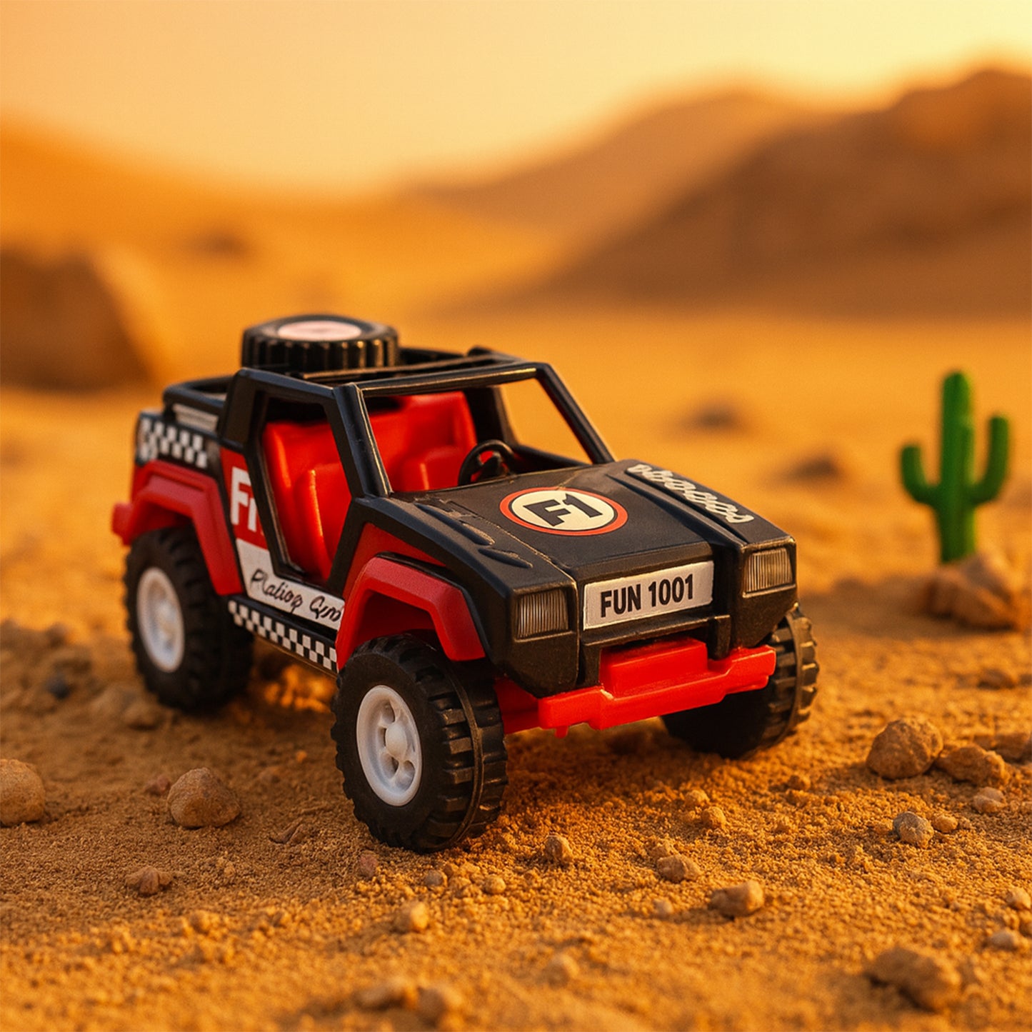 Funwoods Free-Wheel Racing Jeep Toy Car - (1 Pc)