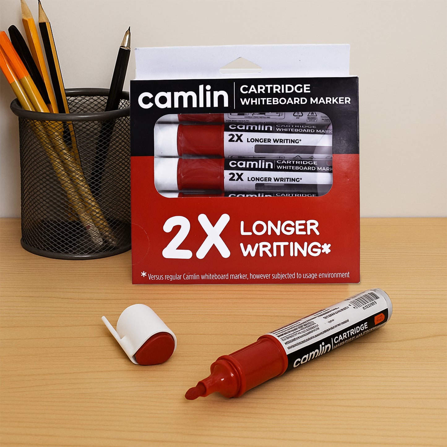 Camlin Whiteboard Marker Cartridge (Red) - 5 Pc