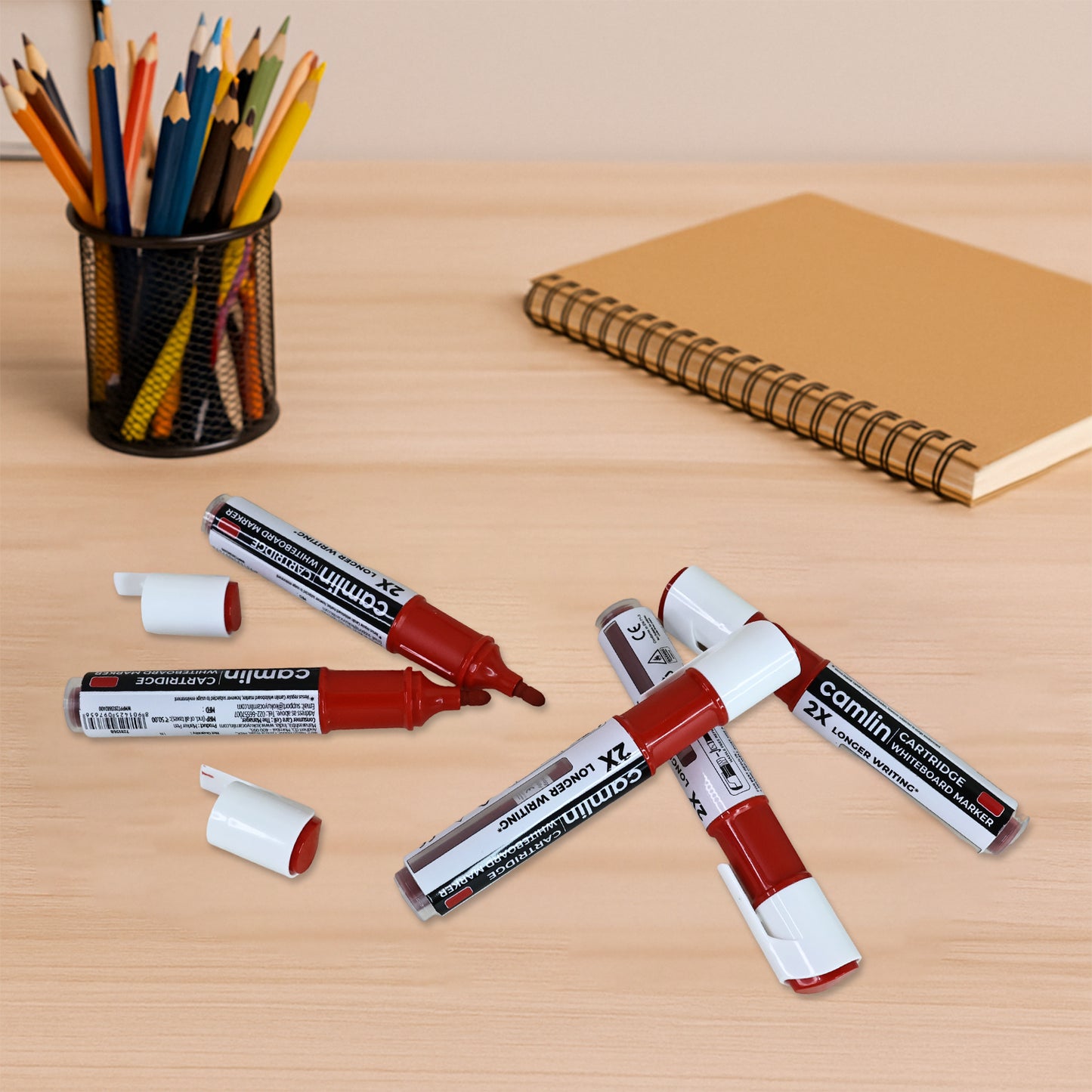 Camlin Whiteboard Marker Cartridge (Red) - 5 Pc