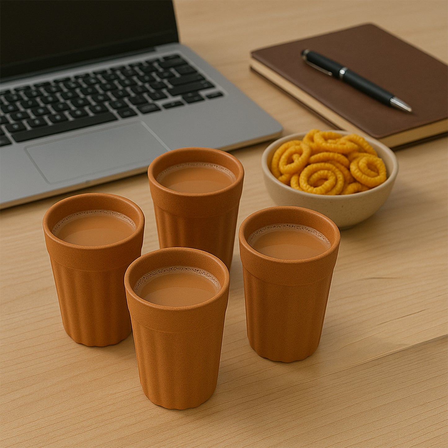 Elegant Traditional Chai Cup Set