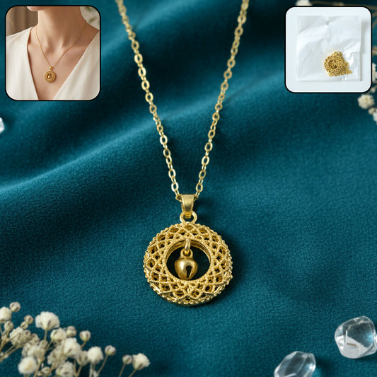 Stylish Fancy Golden Necklace with Intricate Design (1 Pc)