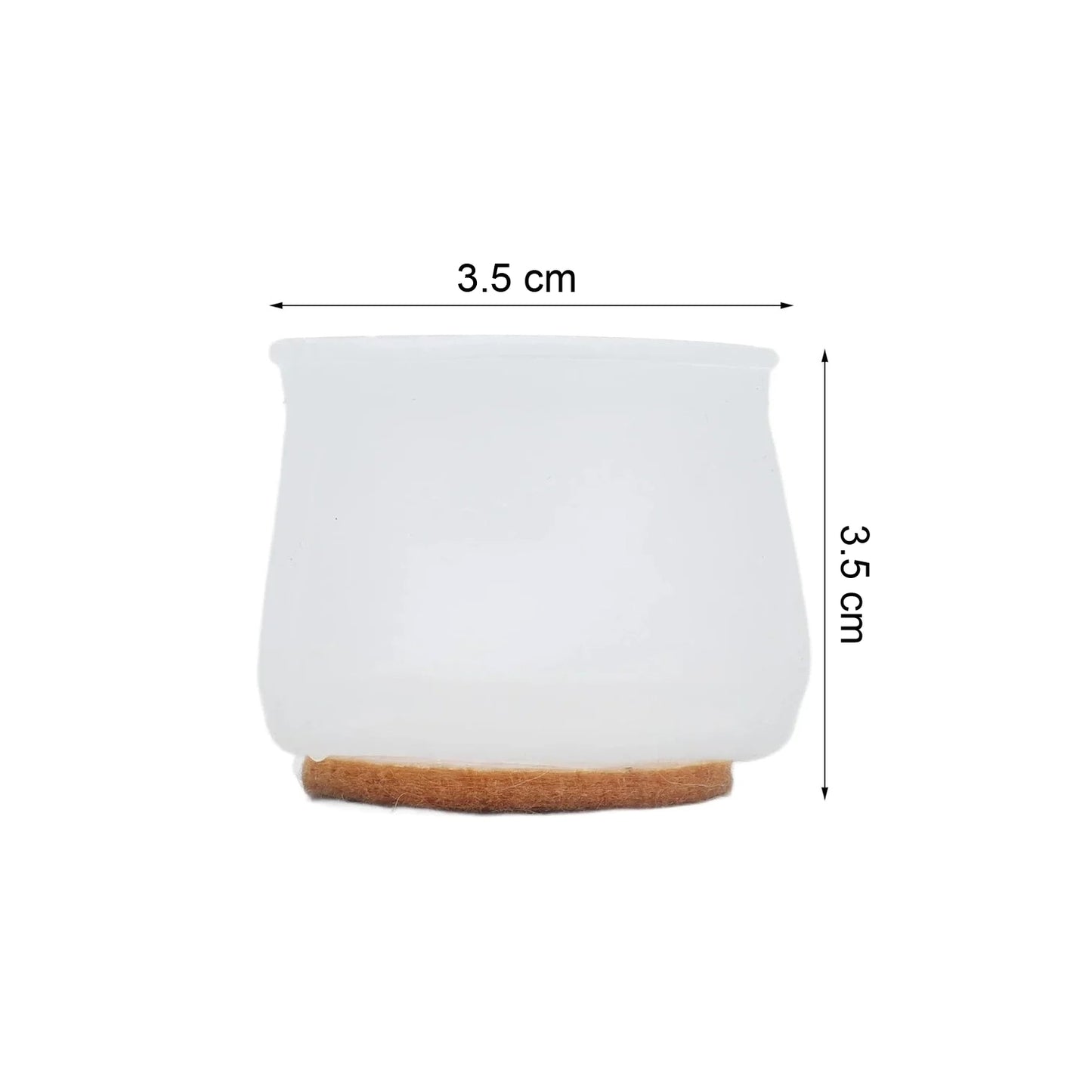 Set of 4 silicone furniture leg protectors in mixed colors