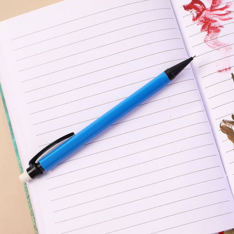 Camlin Champ Mechanical Pencil 0.7 mm – Smooth Writing Pencils with Eraser & Clip (Assorted Colours, 5Pc Pack)