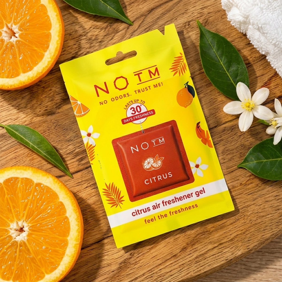 Citrus Hanging Air Freshener Gel – Long-lasting Lemon Fragrance
