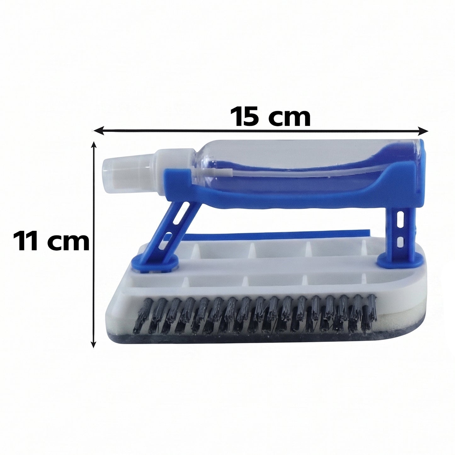 3 in 1 Multi Purpose Cleaning Brush with Soap Dispenser Sponge Scrubber (1 Pc)