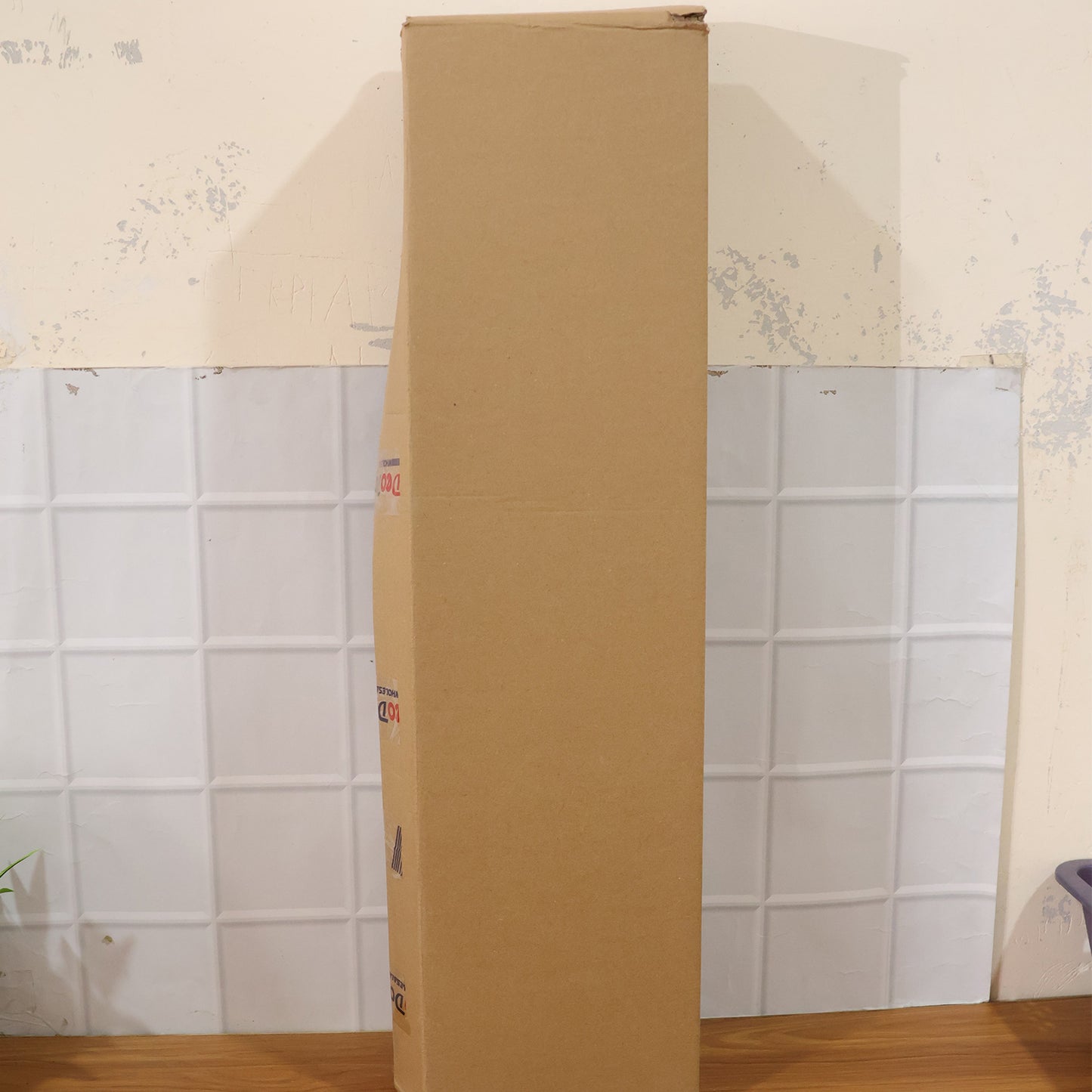 Clothes drying rack setup in use