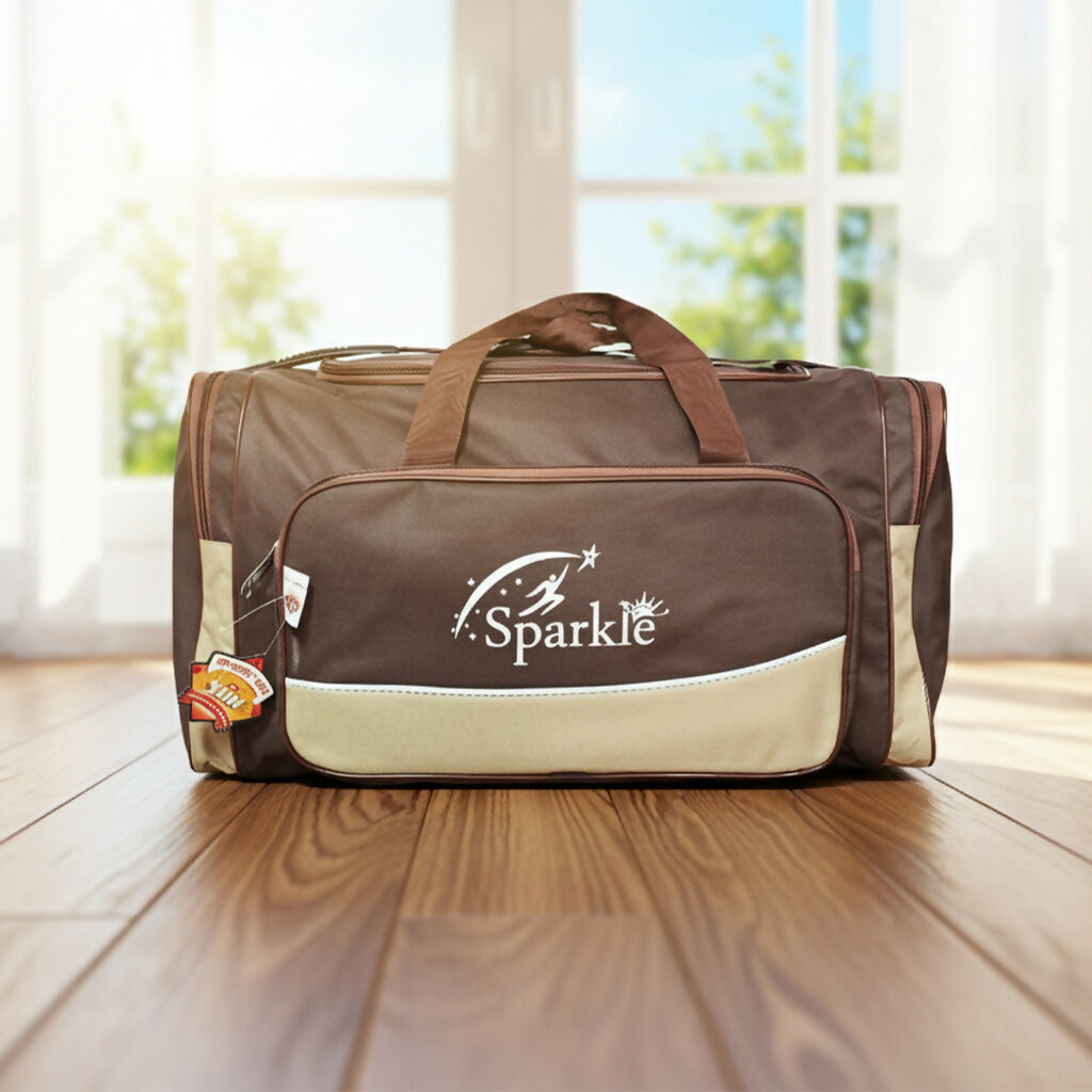 Sparkle Dholak Travel Bag – Multicolor | Heavy-Duty Musical Instrument Carry Case | Padded, Large Front Pocket | Durable Zippers & Strong Handles | Fits Standard Dholak