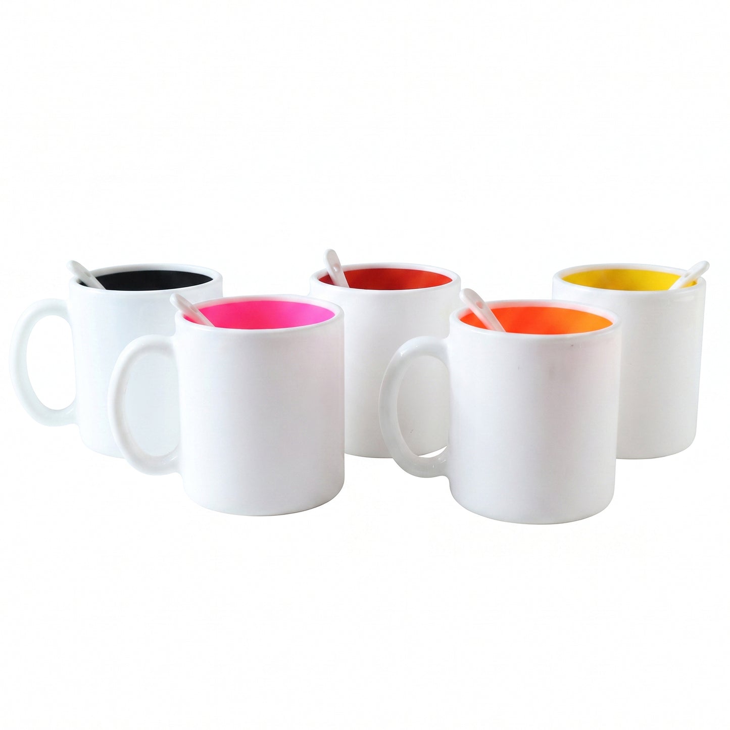 Coffee Mug with Spoon – Designer, Lead-Free Ceramic | Tidy Table