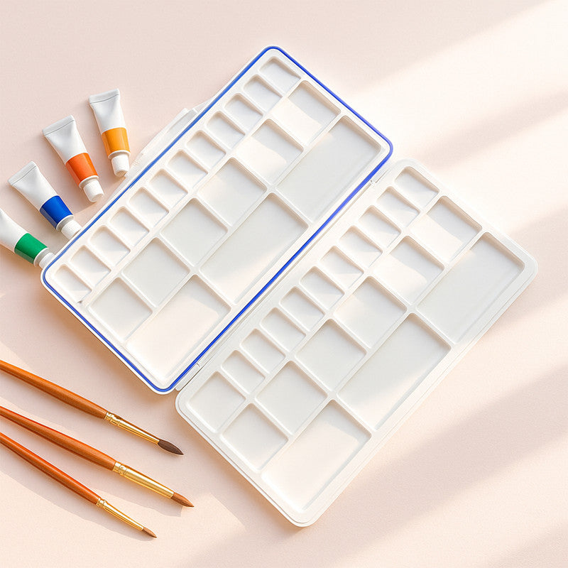 Khyati Airtight Colour Mixing Plate – Portable Folding Paint Palette with Silicone Seal