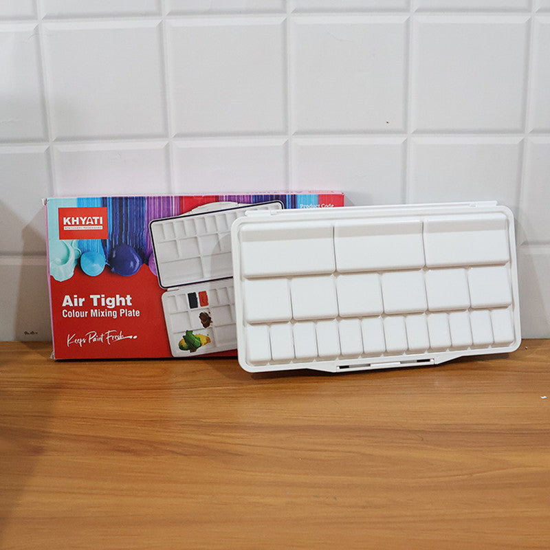 Khyati Airtight Colour Mixing Plate – Portable Folding Paint Palette with Silicone Seal