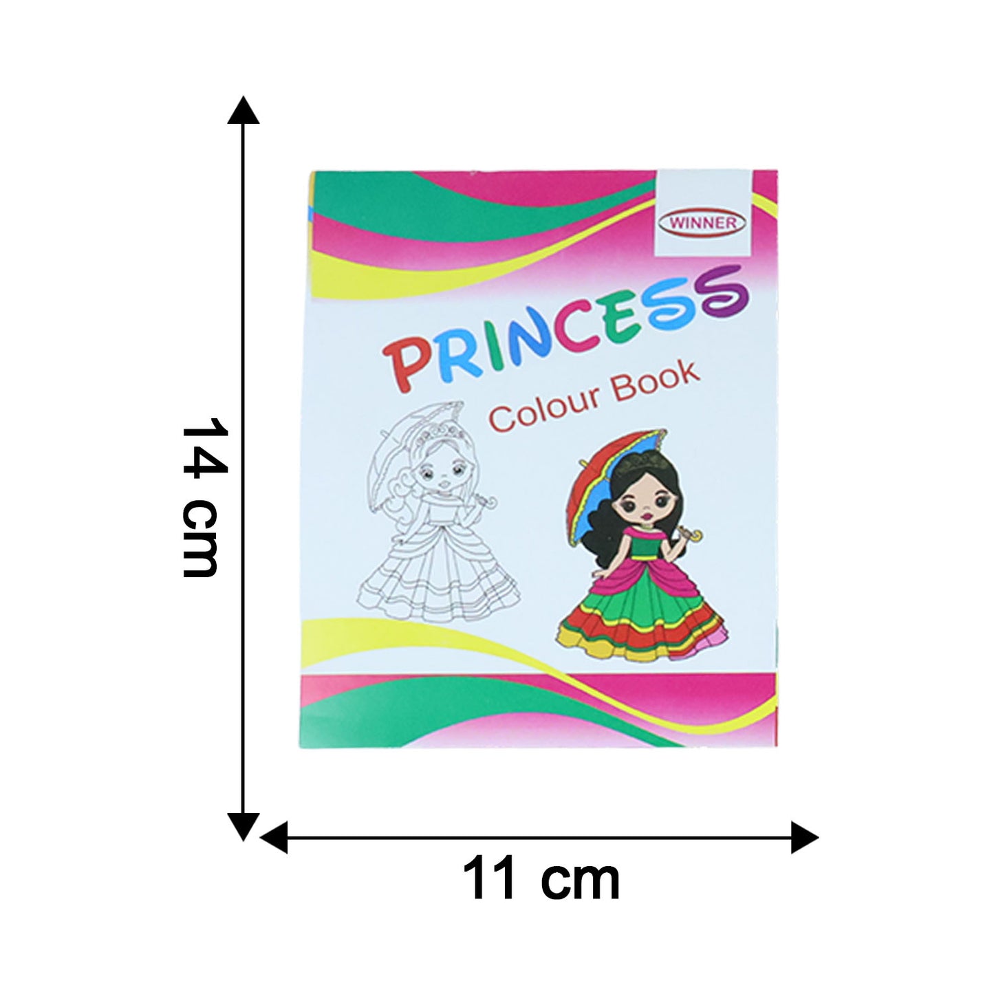 Kids colouring book set dimensions & size guide